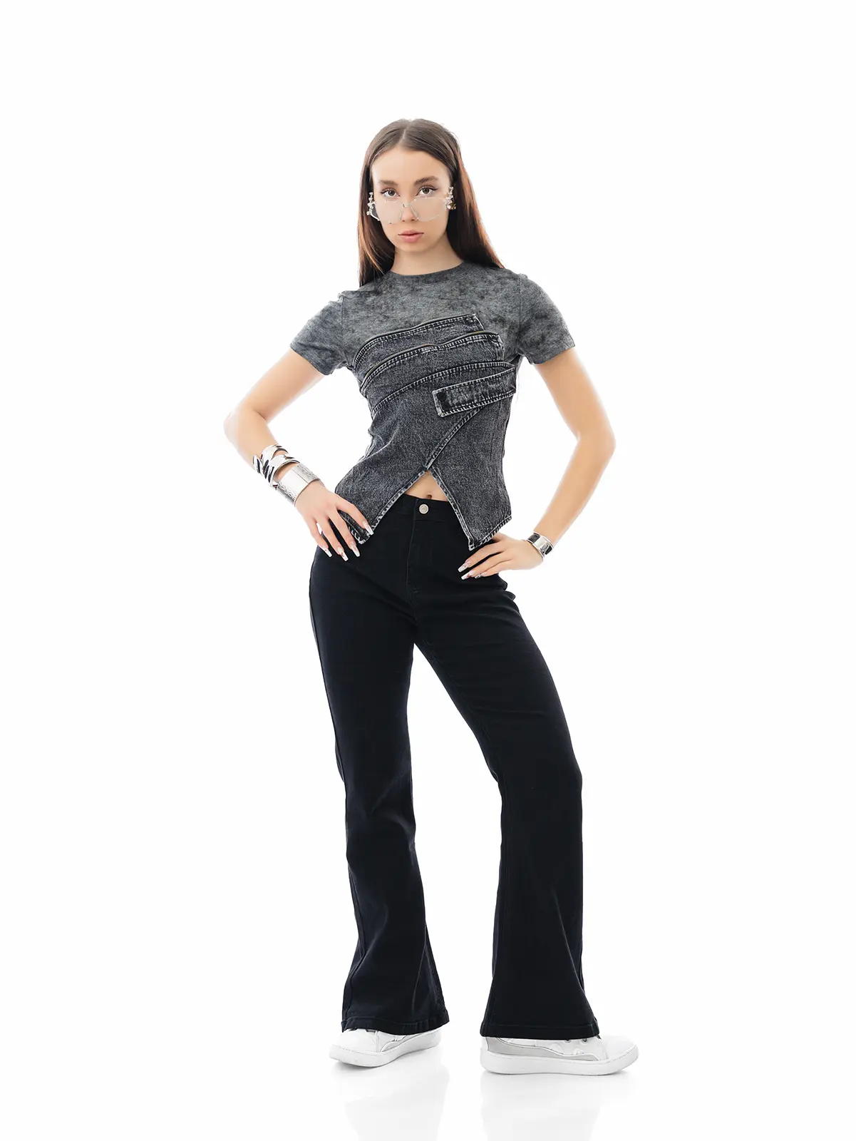 Джинсы "Flared" — изображение 4